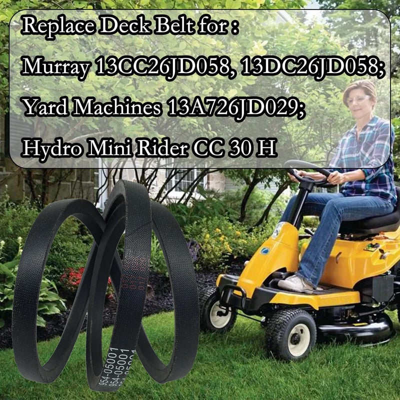 CTPOWER Replaces 954-05001 Mower Deck Belt for Craftsman R1000 R110 Troy Bilt TB30R TB30 Cub Cadet 754-05001 CMXGZAM501065 / Aramid Cord / 43.50 inches - Image 4